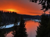 Sunset over the Nechako River
