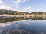 Perfect reflection in Ste-Irénée, Québec