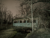 abandoned covered bridge 