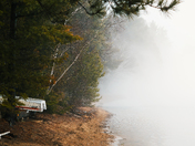 Foggy Lake in Muskoka