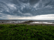 Stormy sky in Ste-Irénée, Québec