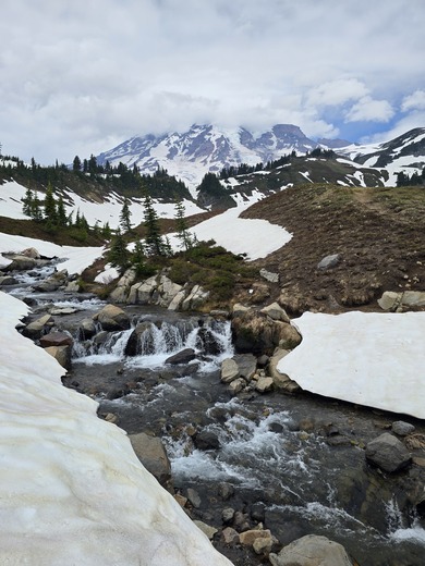 Myrtle Falls at Mt. Rainier National Park