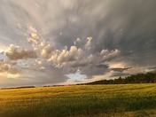 Sunset after thunderstorm