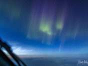 Aurora and Noctilucent clouds combo 