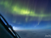Aurora and Noctilucent clouds combo 
