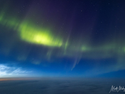 Aurora and Noctilucent clouds combo 