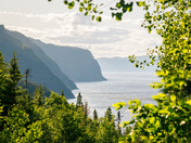 Summer view of the Fjord du Saguenay in Quebec