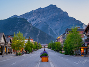 Banff Avenue at Sunrise: August 2025
