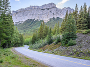 Scenic Mountain Road in Alberta’s Rockies