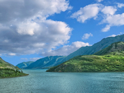 Spectacular scenery of Yukon Territory near Carcross, YT