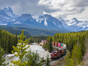 4 seasons at Morant's Curve with a train