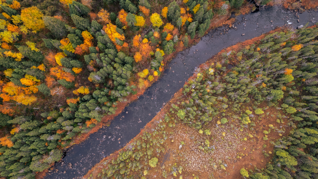 The River from above