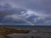 Double Rainbow over Barrie Island, Ontario
