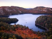 Fall colours at dusk