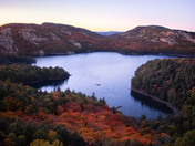 Fall colours at dusk