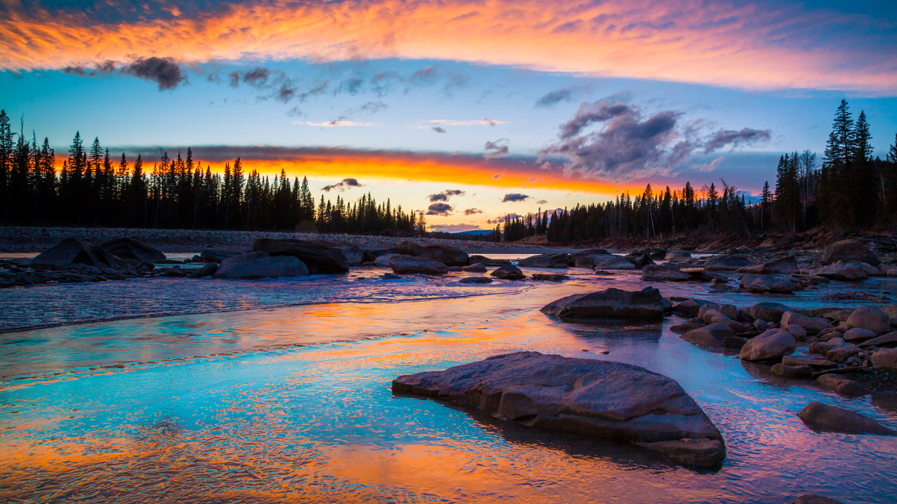 Red Deer River Sunset
