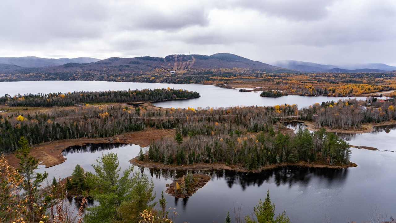 Stormy day at Mont Sourire in Lanaudière, Québec