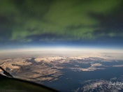 Aurora from the plane