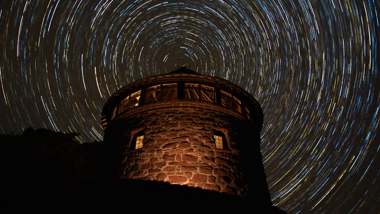 Bathhouse star trails