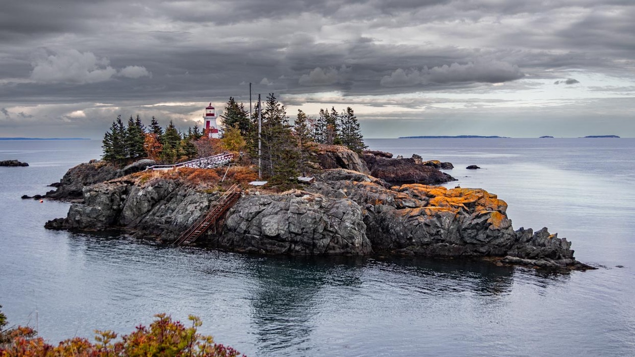 Cloudy skies at Head Harbour, Campobello NB