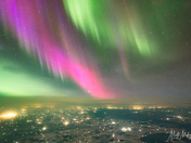 Epic Solar Storm from the plane
