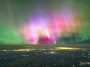 Epic Solar Storm from the plane
