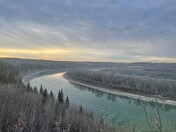 Freezing North Saskatchewan River