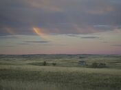 Lone house on the prairie