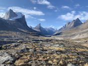Breidablik Peak, Weeping Glacier, and Mount Thor