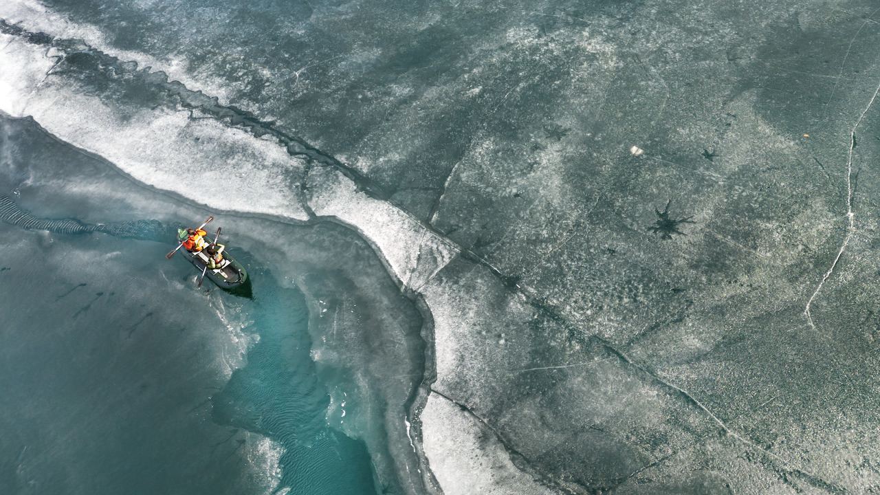Canoeing in Kalamalka Lake
