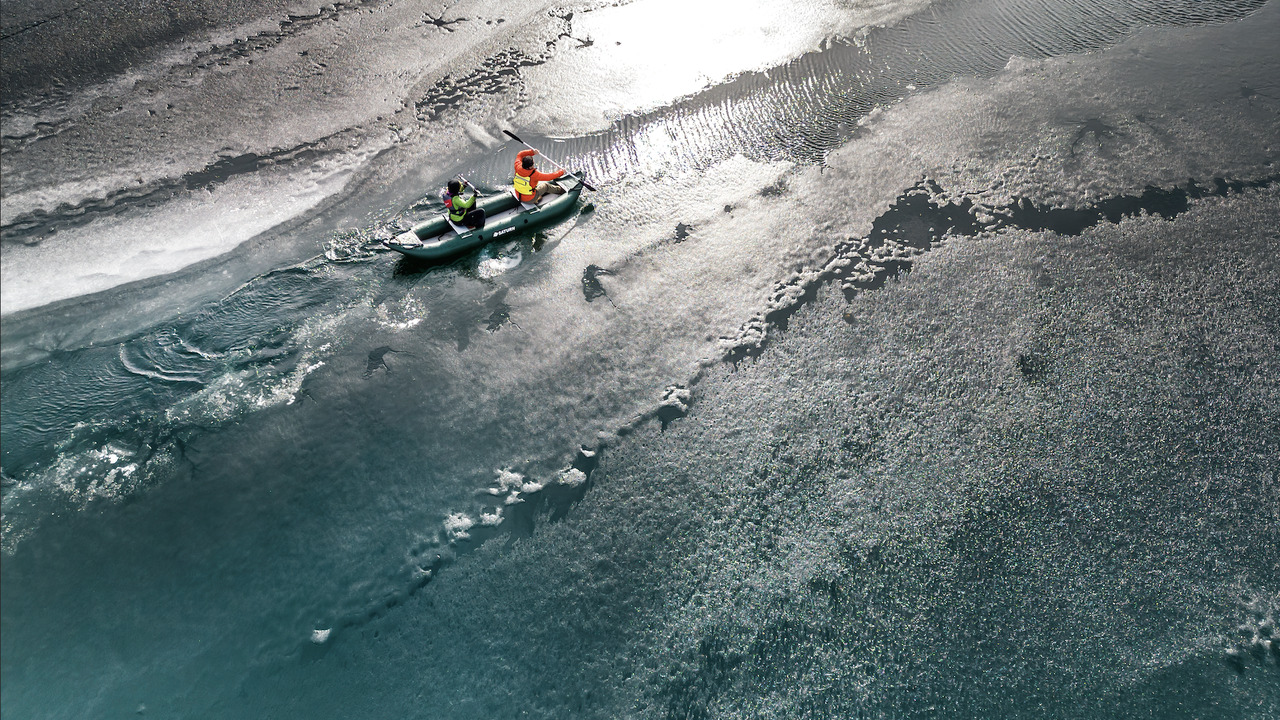 Canoeing in Kalamalka Lake