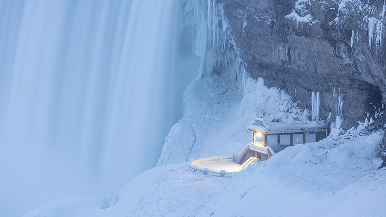 Winter Glow at Niagara Falls