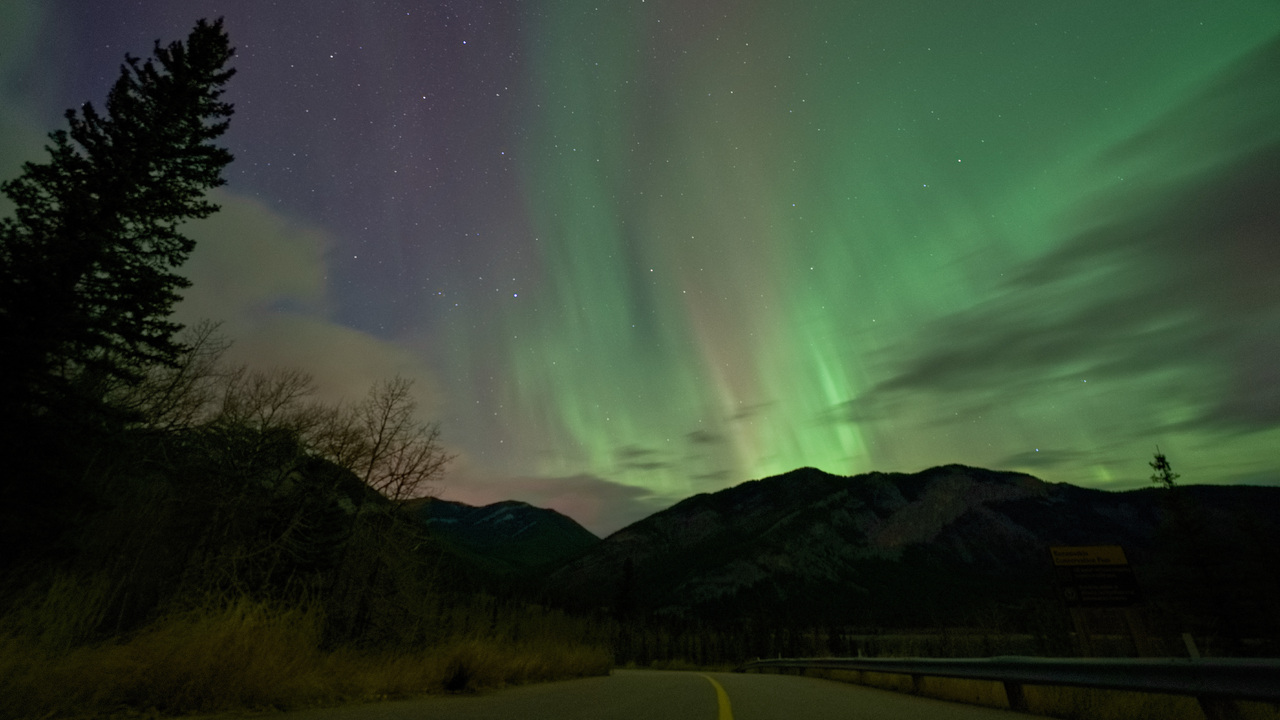 Northern Lights Over Kananaskis