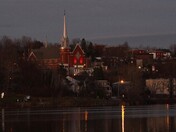 Dusk on the Magog river