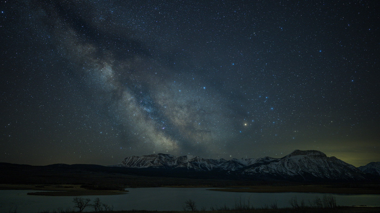 Milky Way Over Waterton Lakes