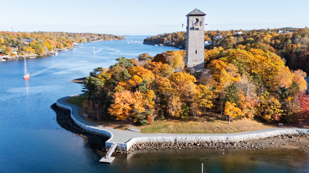 Sunny autumn day at Sir Sanford Fleming Park, Halifax