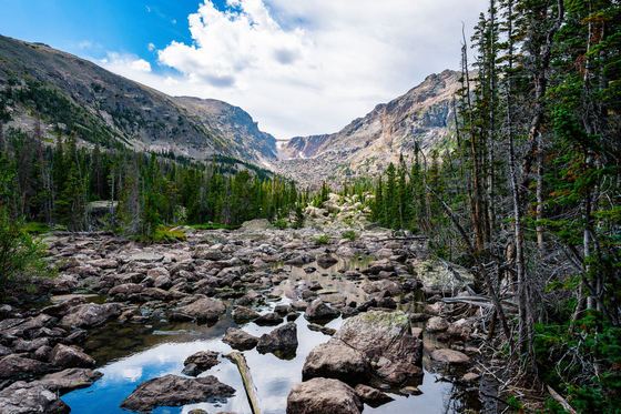 Trail to Lake Haiyaha Rocky Mountain National Park Site