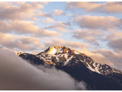 Whistler Mountain through the clouds