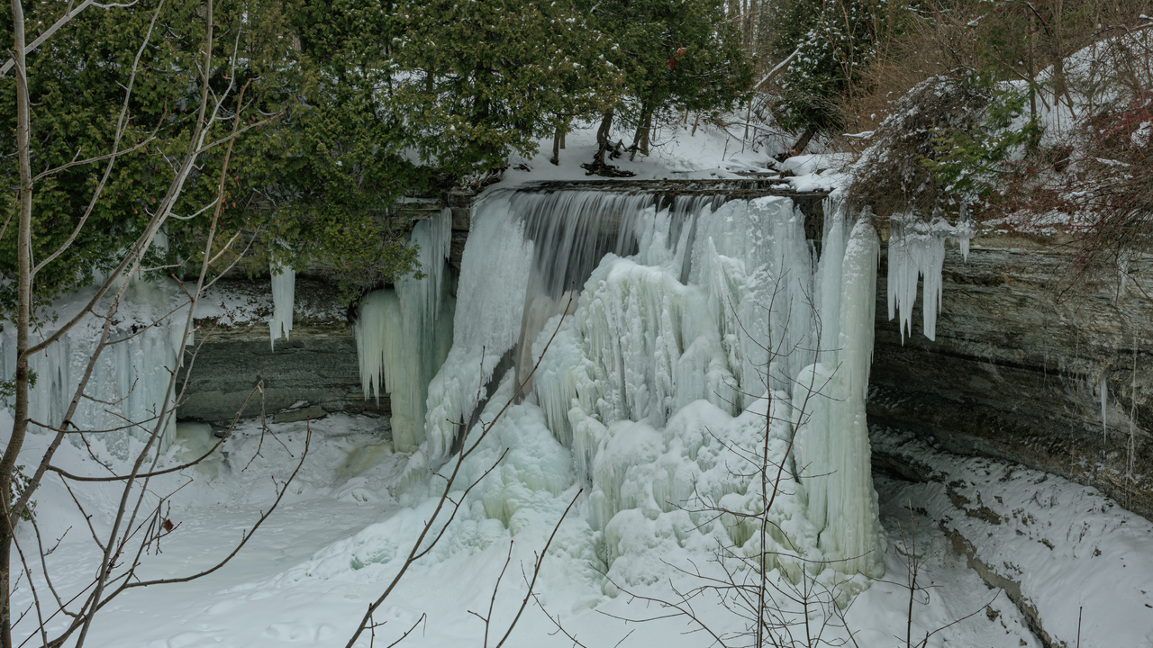 Bridal Veil Falls in January