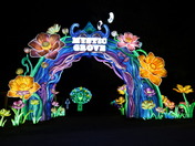 Arch of light at local zoo