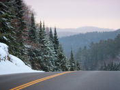 Dusk in a snowy Algonquin Park