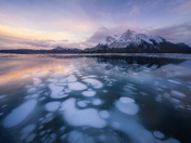 Magic moment of Abraham Lake