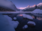 Twlight of Lake Louise