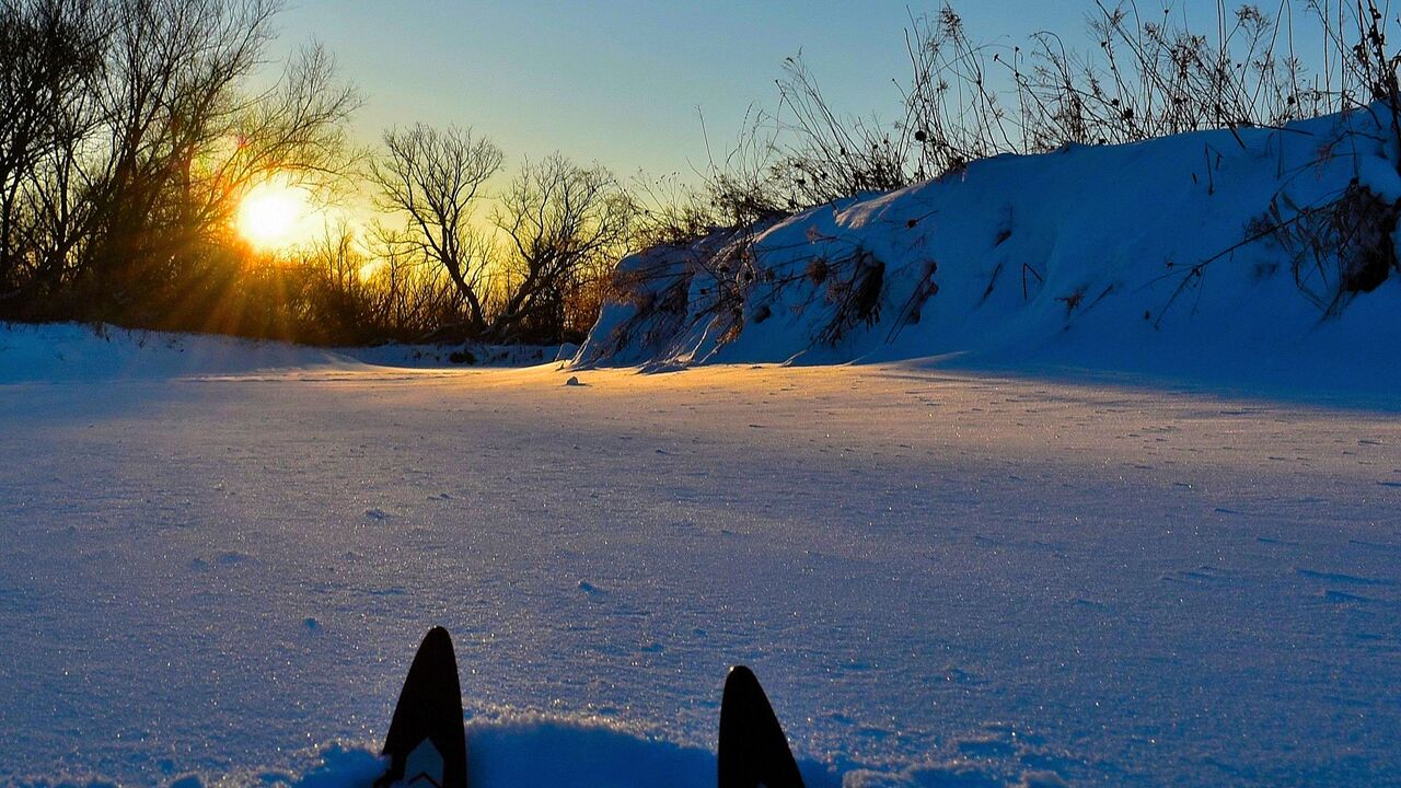 Watching sunset in the middle of Spencer creek.
