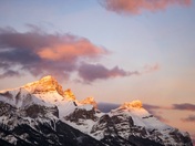 Canmore Winter Mountain Sunset