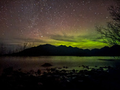 Northern lights lake front