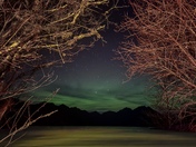 Northern lights lake front