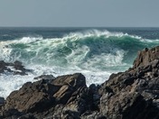 Big waves on the shores of Ucluelet BC