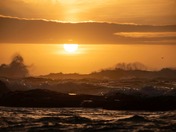 Big waves on the shores of Ucluelet BC