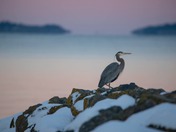Sunset and mountain tops